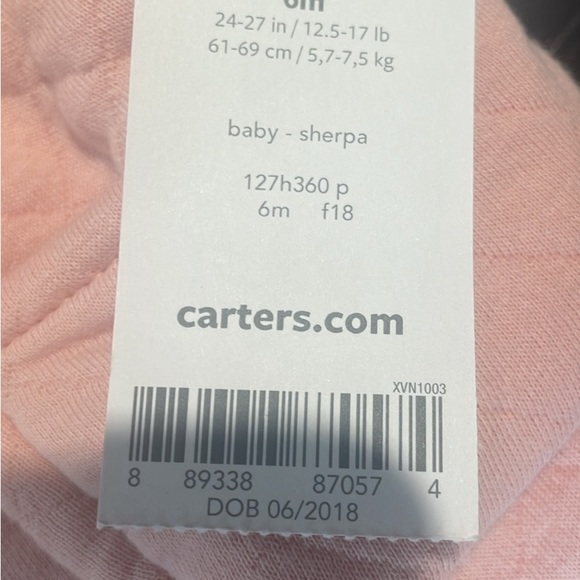 NEW!! Baby Girl Sherpa Coverall Outerwear - Picture 3 of 6